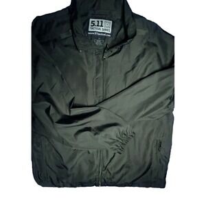 5.11 Tactical Black Waterproof Rapid Ops Soft Shell Quarter Zip Shirt Sz XXL 2XL